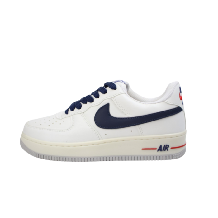 Tênis Nike Air Force 1 Branco e Azul Marinho