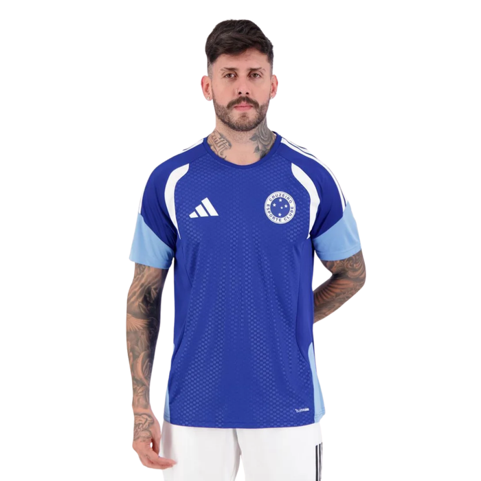 Camisa Adidas Cruzeiro Treino Torcedor 2026 Masculina Azul
