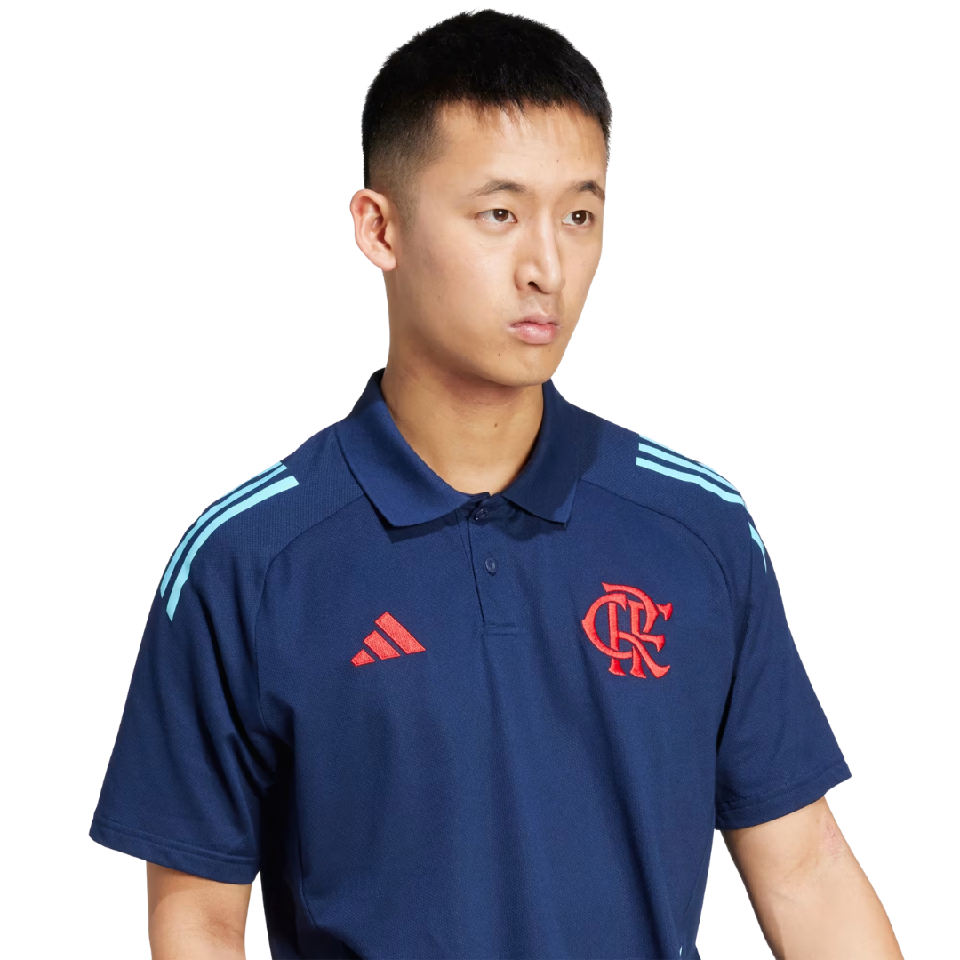 Camisa Polo Algodão CR Flamengo Tiro 24 Masculina