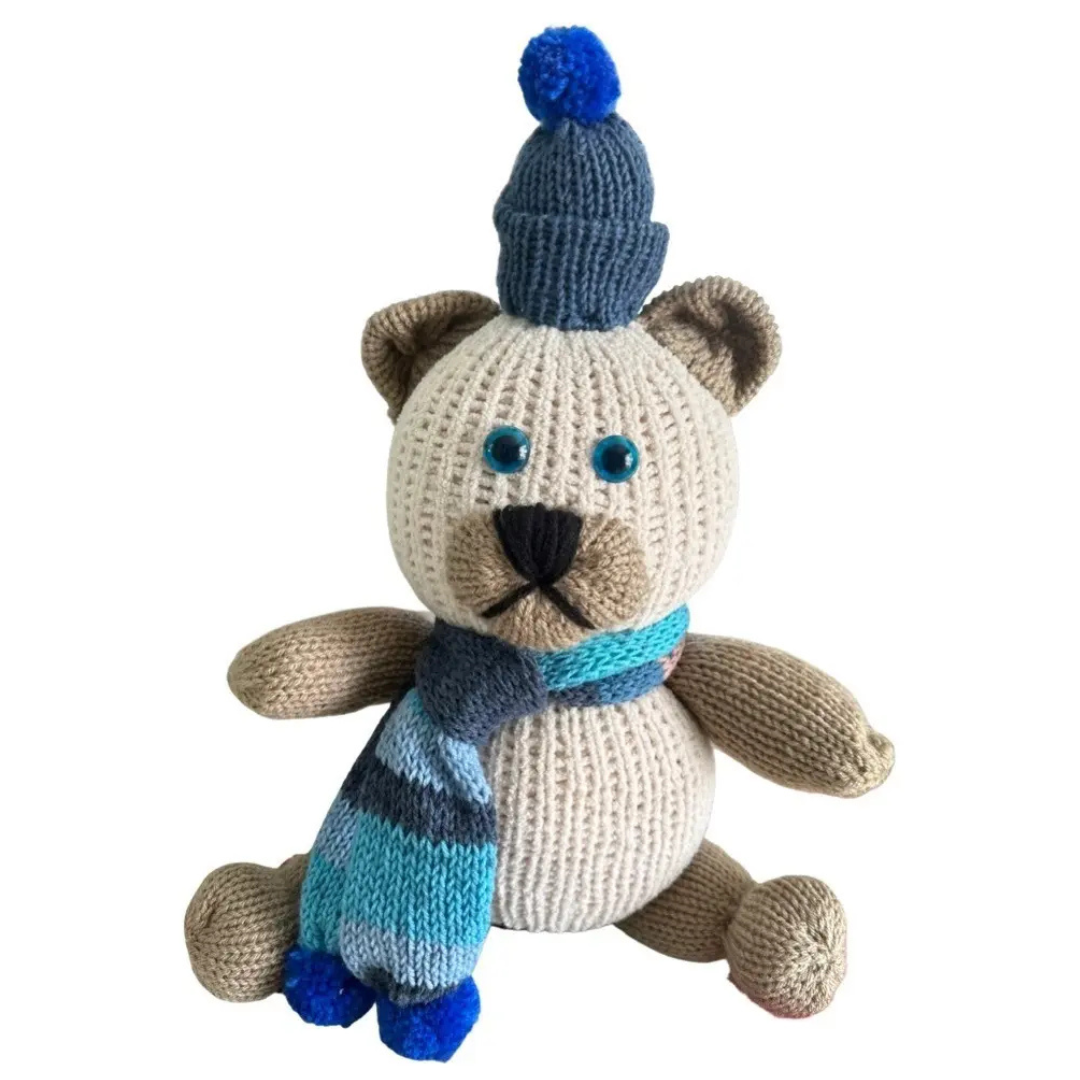 Urso de Tricô Artesanal Dog de Neve