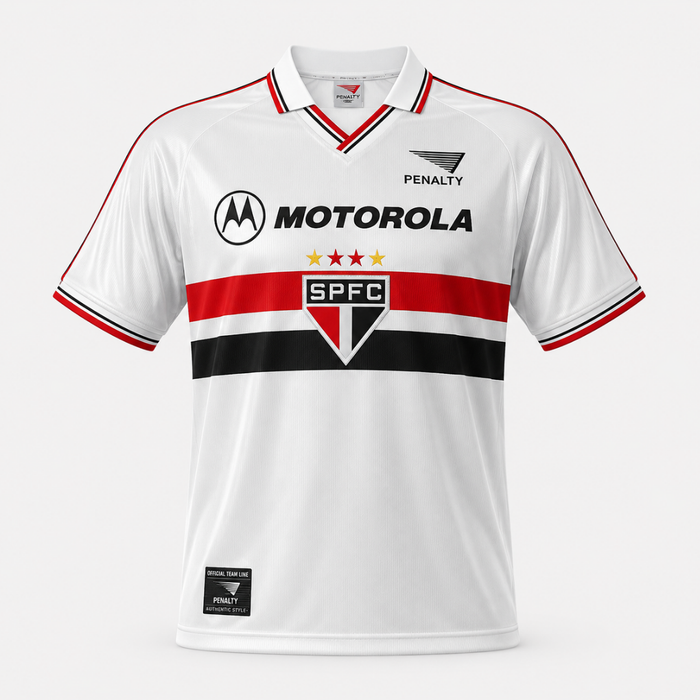 Camisa São Paulo FC I 1999/2000 Retrô Torcedor Masculina