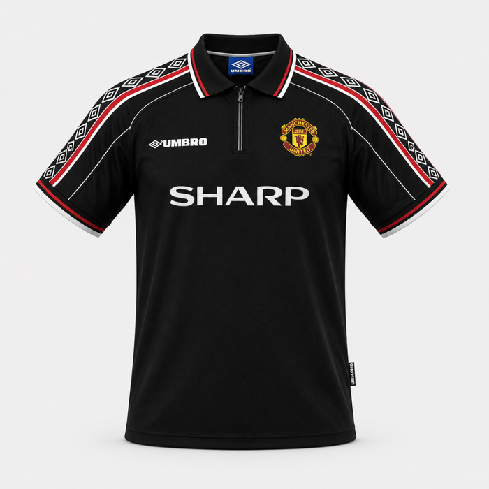 Camisa Manchester United Retrô 1998/1999 Preta