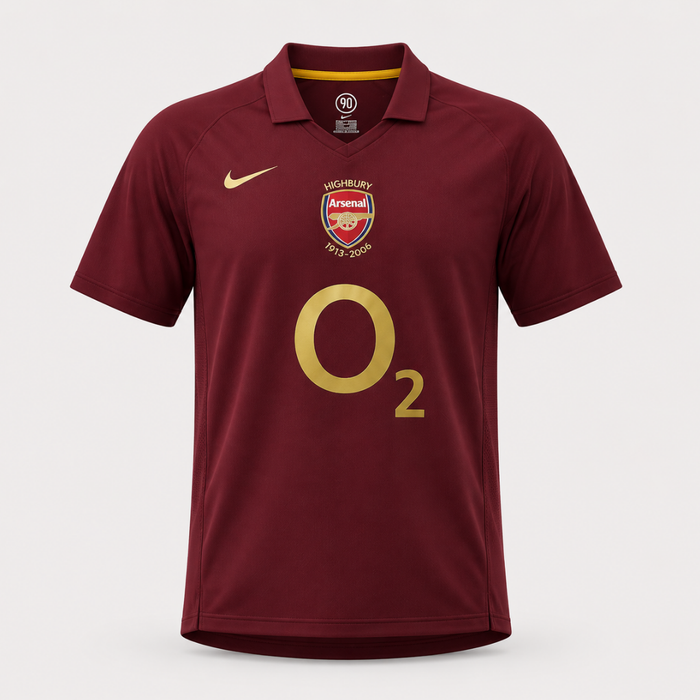 Camisa Arsenal 2005/2006 Retrô Torcedor Masculina