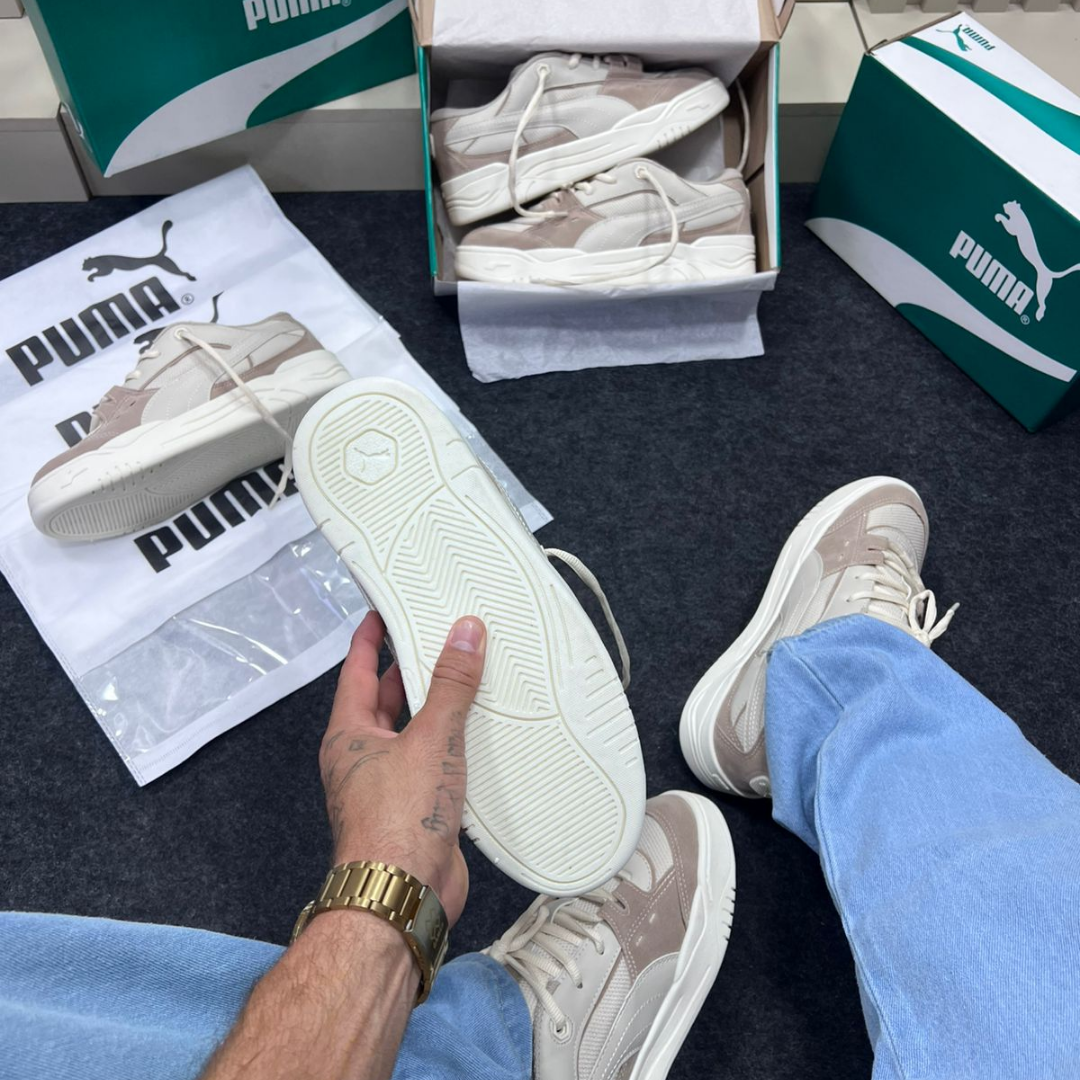 Tênis Puma 180 Camurça Natural Off White