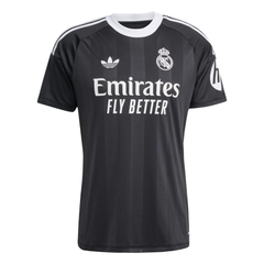 Camisa Goleiro Real Madrid 25/26 Adidas Preta Masculina Torcedor