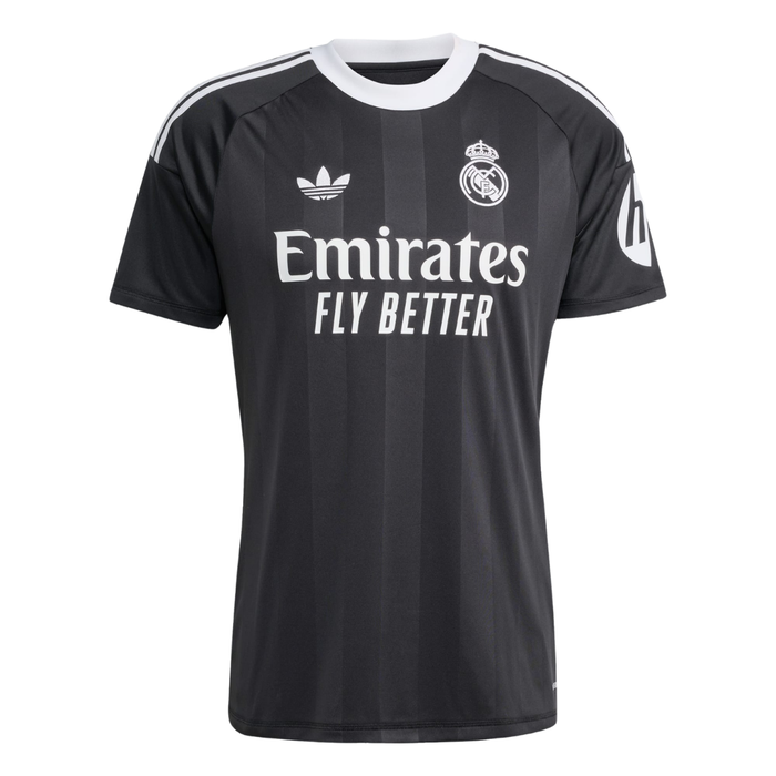 Camisa Goleiro Real Madrid 25/26 Adidas Preta Masculina Torcedor