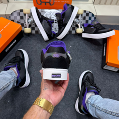 Tênis Masculino Hocks Skateboarding Preto e Branco