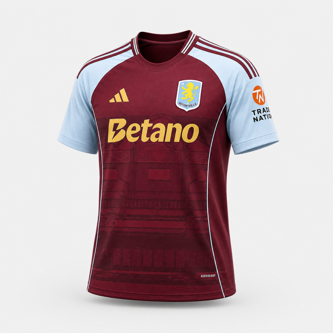 Camisa Masculina Aston Villa FC I 25/26 adidas