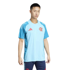 Camisa Adidas Flamengo Treino 2025 Jogador Azul