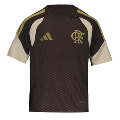 Camisa Adidas Flamengo Treino Atleta 2026 Marrom