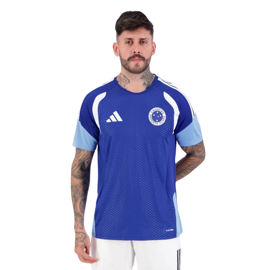 Camisa Adidas Cruzeiro Treino Torcedor 2026 Masculina Azul
