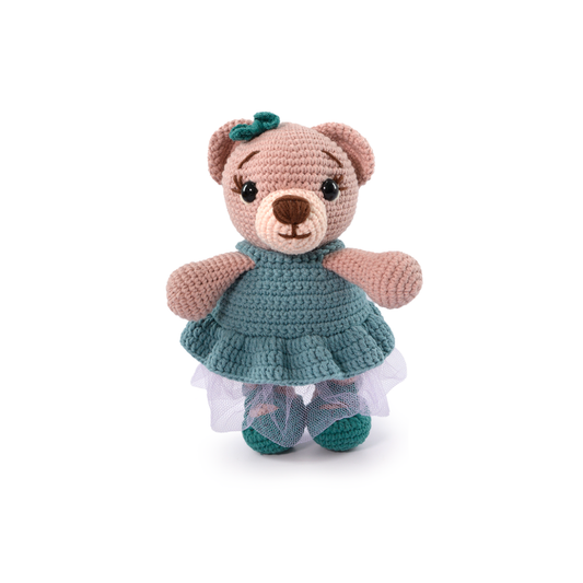Ursa de Tricô Bailarina