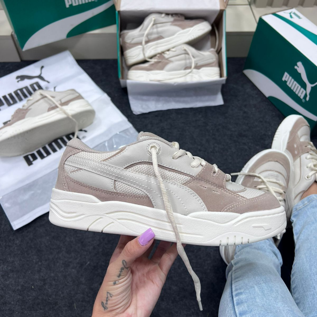 Tênis Puma 180 Camurça Natural Off White