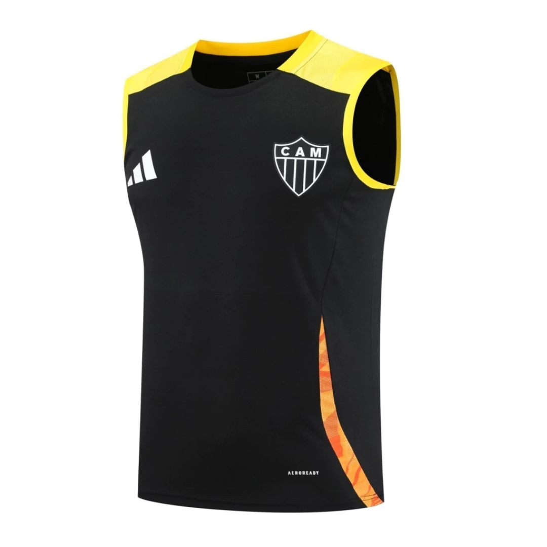 Regata Atlético Mineiro 2025/26 Treino Masculina Preta Torcedor