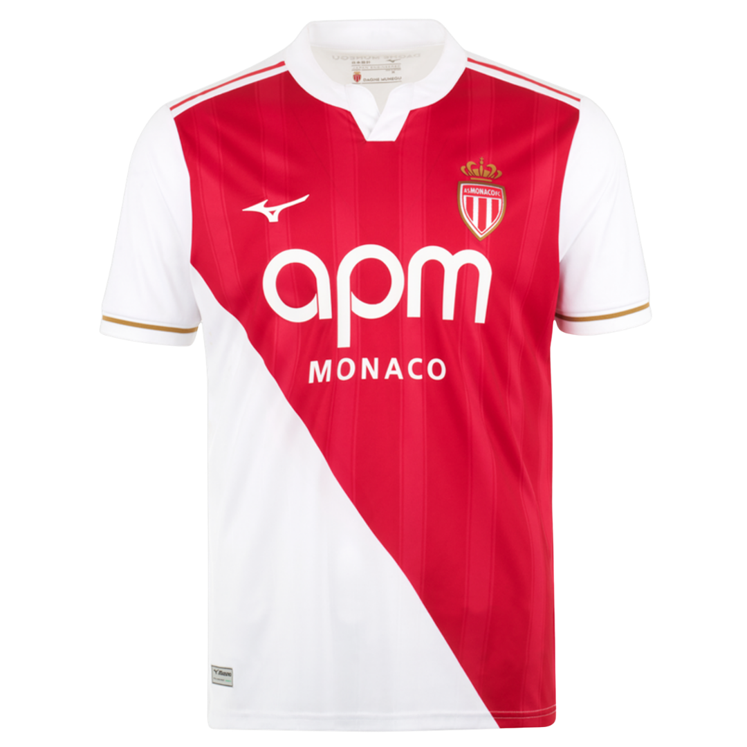 Camisa Home Jersey AS Monaco 25/26 Masculina Torcedor