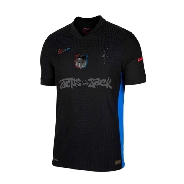 Camisa Barcelona Away x Travis 2024/25 Nike Torcedor Masculino