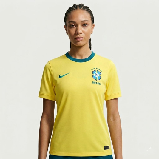 Camisa Brasil Nike I 2026/27 Torcedora Feminina