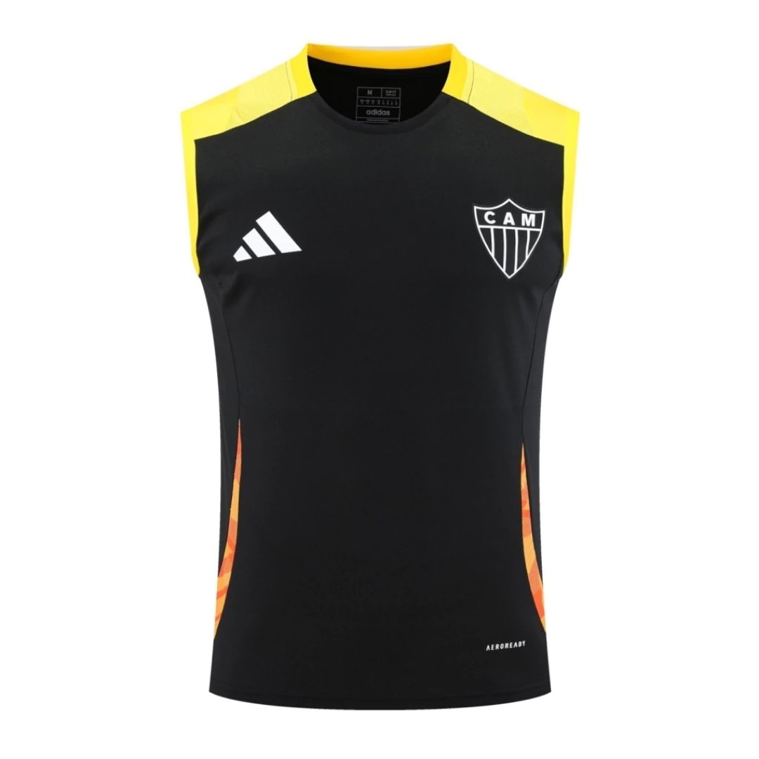 Regata Atlético Mineiro 2025/26 Treino Masculina Preta Torcedor