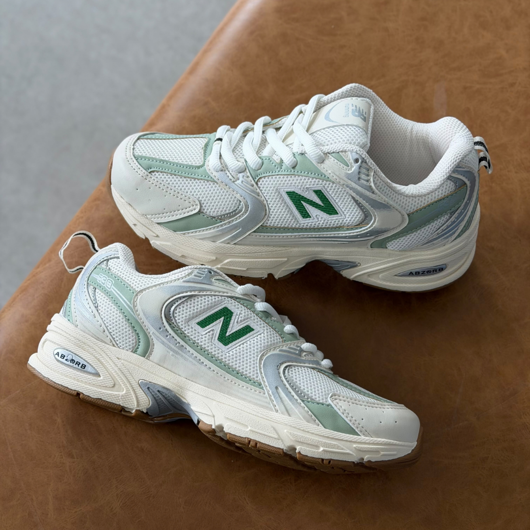 Tênis Feminino New Balance 530 Branco e Verde