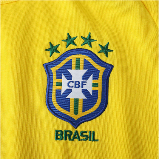Camisa Brasil Retrô 2002 Seleção I Nike Masculina Amarela N°9 Ronaldo