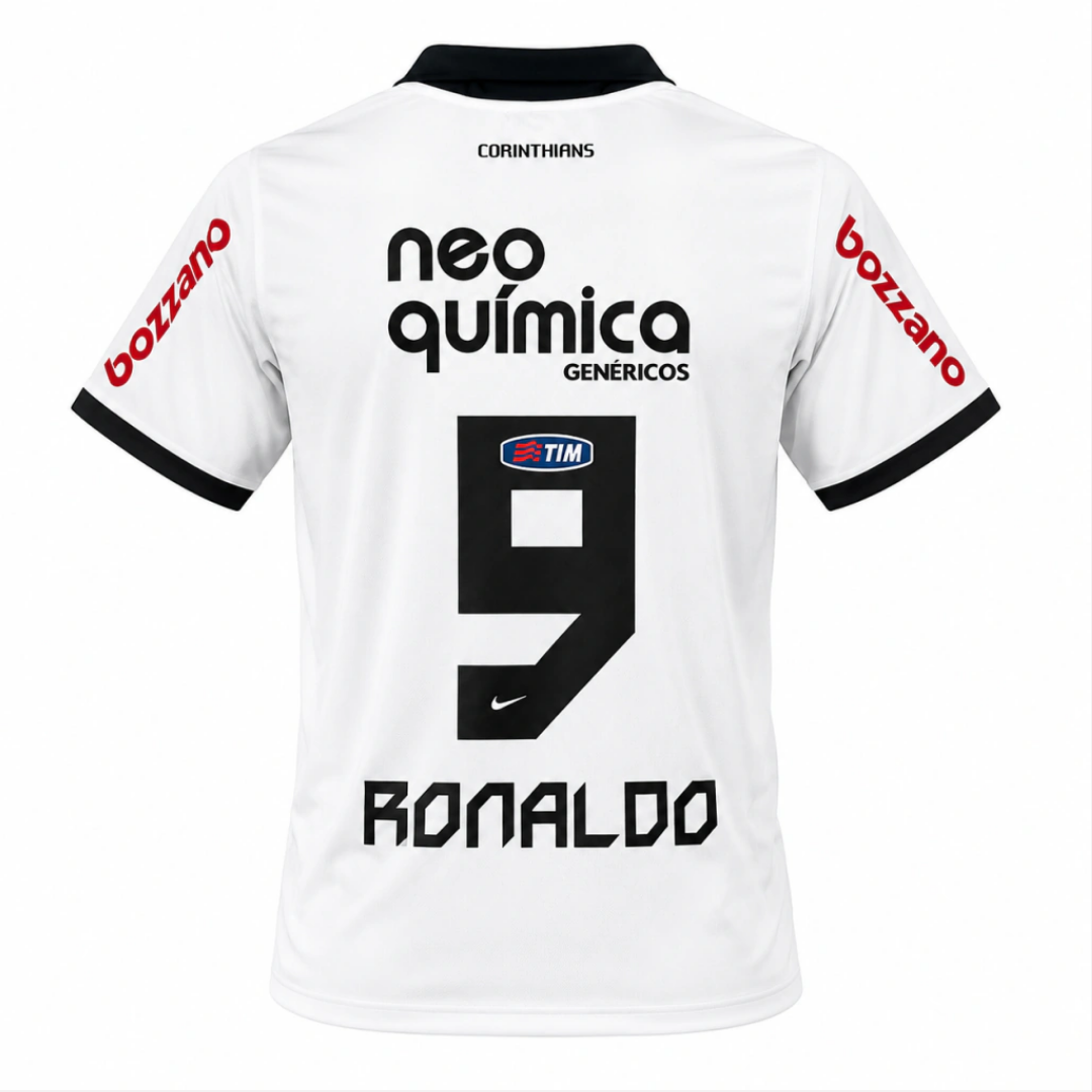 Camisa Retrô Corinthians Ronaldo 2011 Torcedor