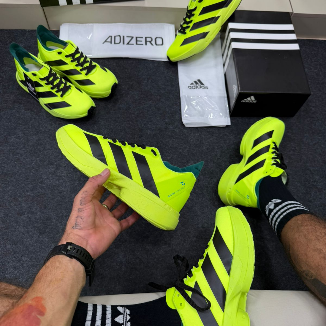Tênis Adidas Adizero Adios Pro 4 Verde Preto