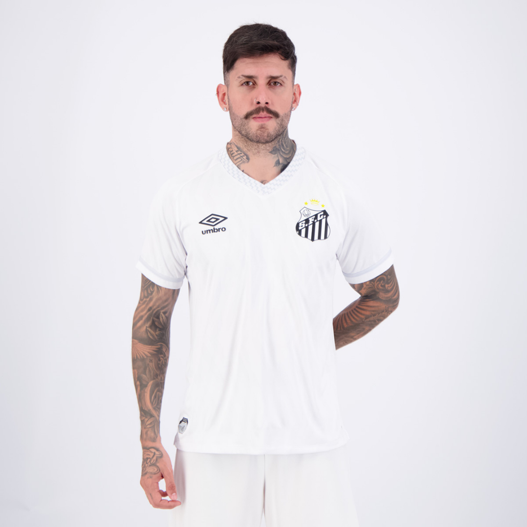 Camisa Santos I 2025 Nº 10 Neymar Jr Torcedor Masculina