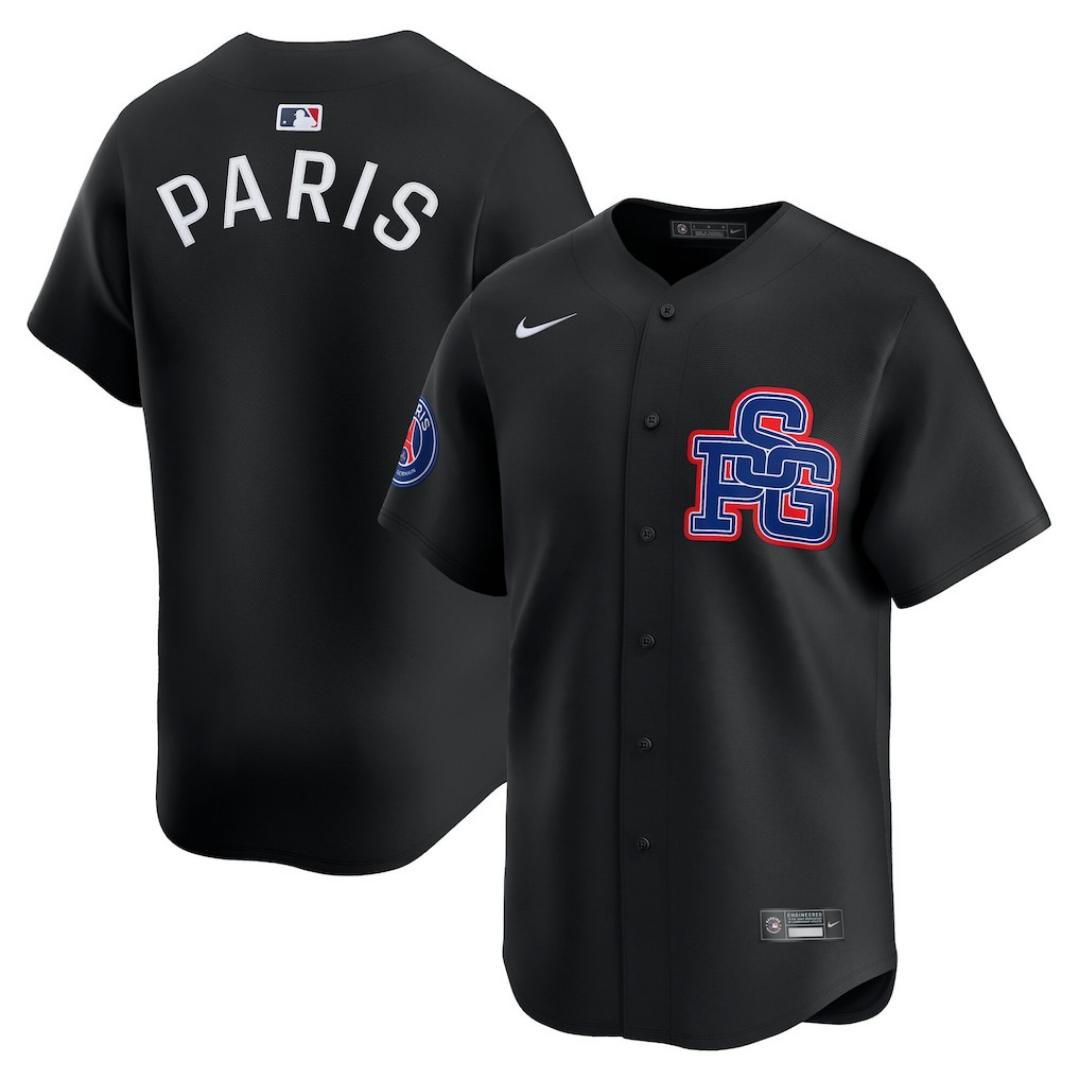 Camisa Nike PSG x MLB Preta Masculina Torcedor