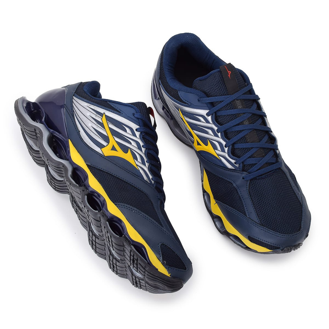 Tênis Masculino Mizuno Wave Prophecy 8 Azul Marinho