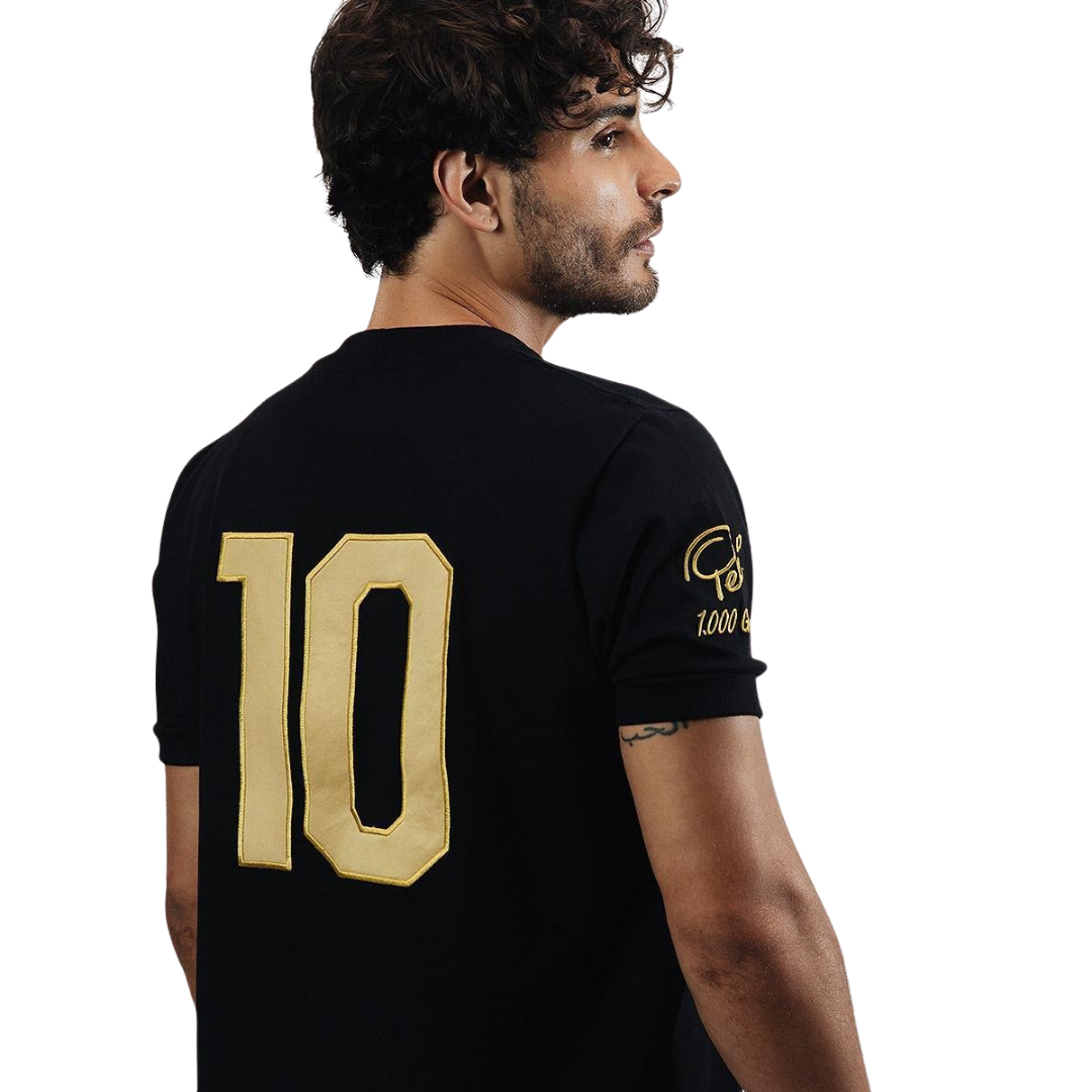 Camisa Santos Pelé Athleta Comemorativa 1000 Gols Masculina Preta