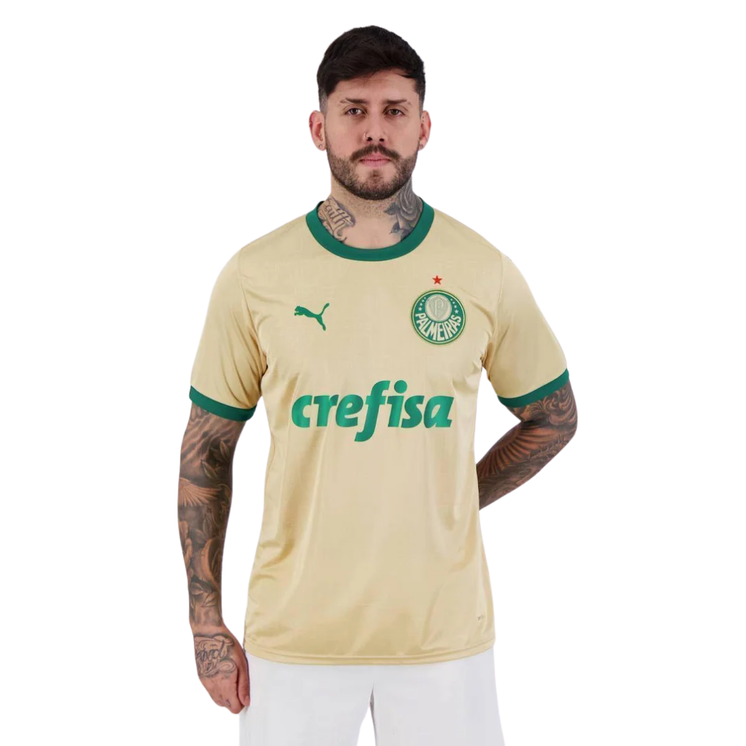 Camisa Puma Palmeiras III 2024 Amarela Masculina