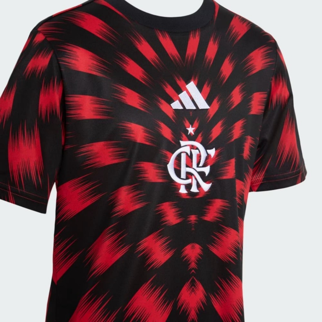 Camiseta do Flamengo 25/26 Pré Jogo adidas