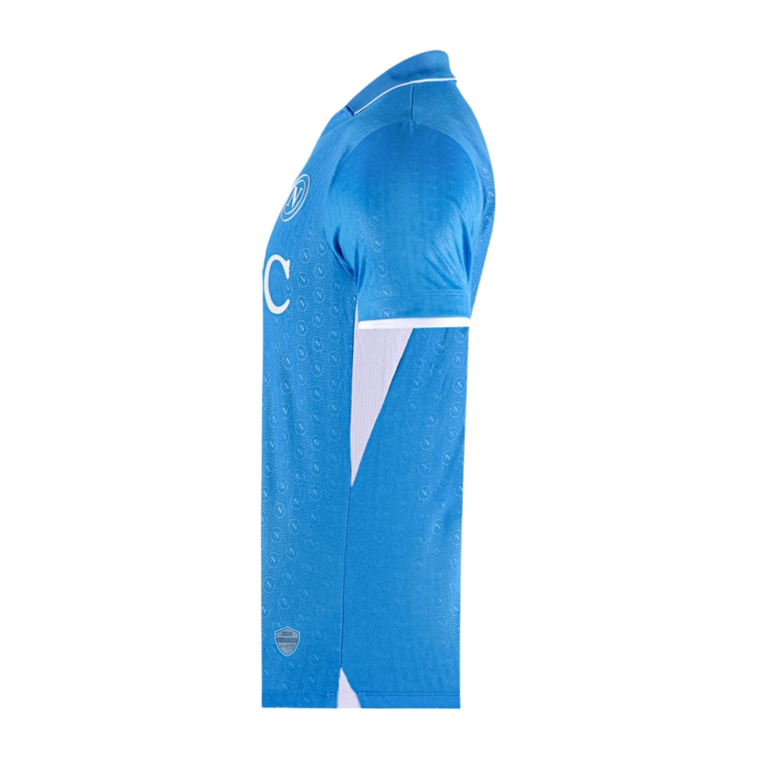 Camisa EA7 Napoli Home 2024/25 Azul Celeste Torcedor Masculina