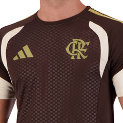 Camisa Adidas Flamengo Treino Atleta 2026 Marrom