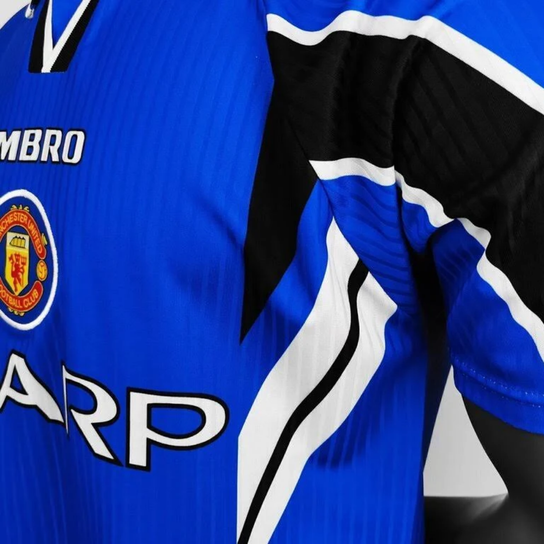 Camisa Retrô Manchester United 1996/1997 Azul Torcedor
