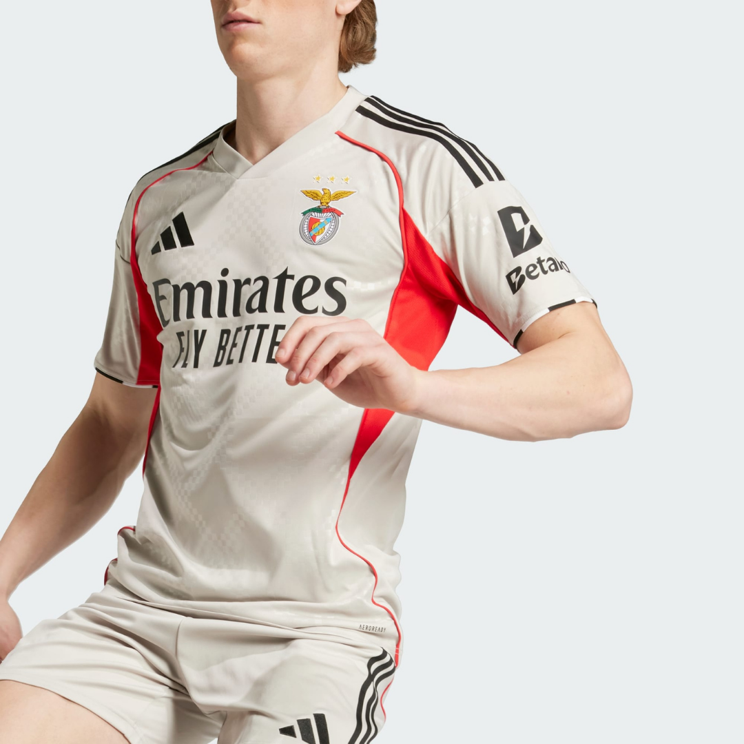 Camisa SL Benfica II 25/26 Torcedor Masculina Bege
