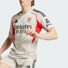 Camisa SL Benfica II 25/26 Torcedor Masculina Bege