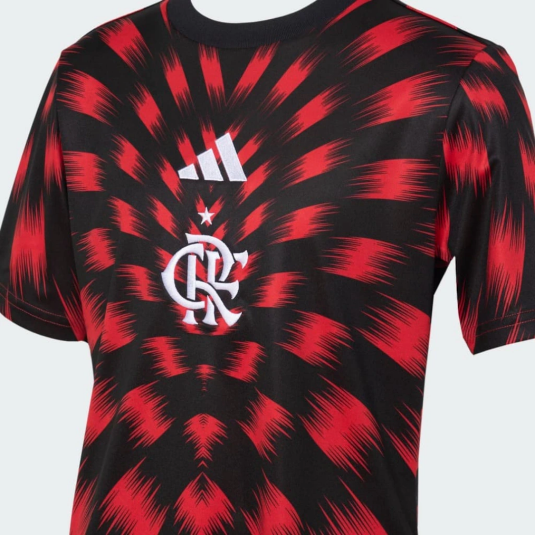 Camiseta do Flamengo 25/26 Pré Jogo adidas