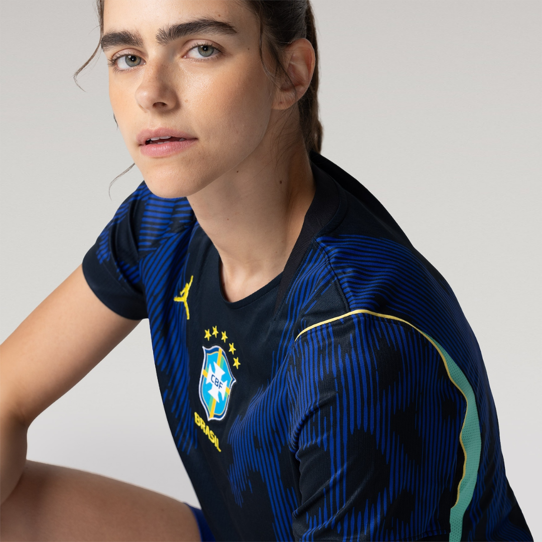Camisa Brasil Nike Jordan II 2026/27 Torcedora Feminina