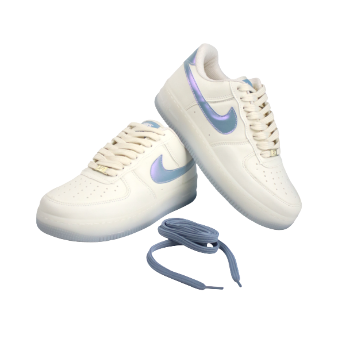 Tênis Feminino Air Force 1 Metálico