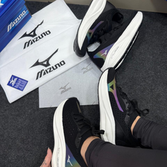 Tênis Mizuno Wave Vista Preto e Branco