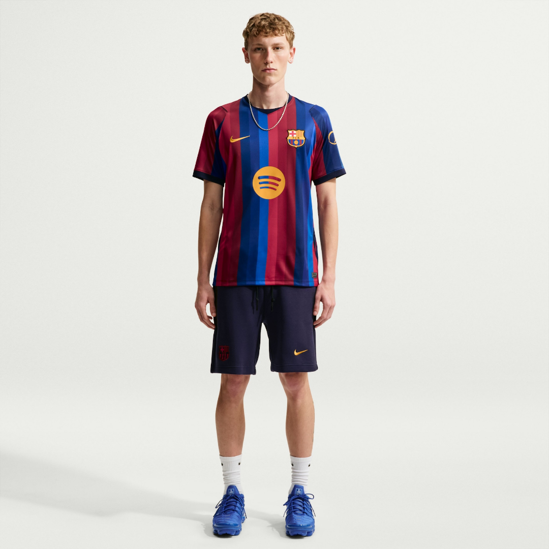 Camisa Masculina Barcelona 26/27 Home Torcedor Listrada
