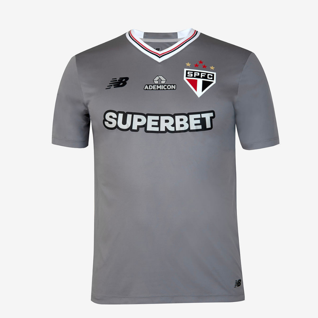 Camisa SPFC 2025 Grey Days Torcedor Masculina