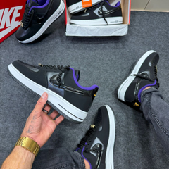 Tênis Nike Air Force 1 Champs Preto e Roxo