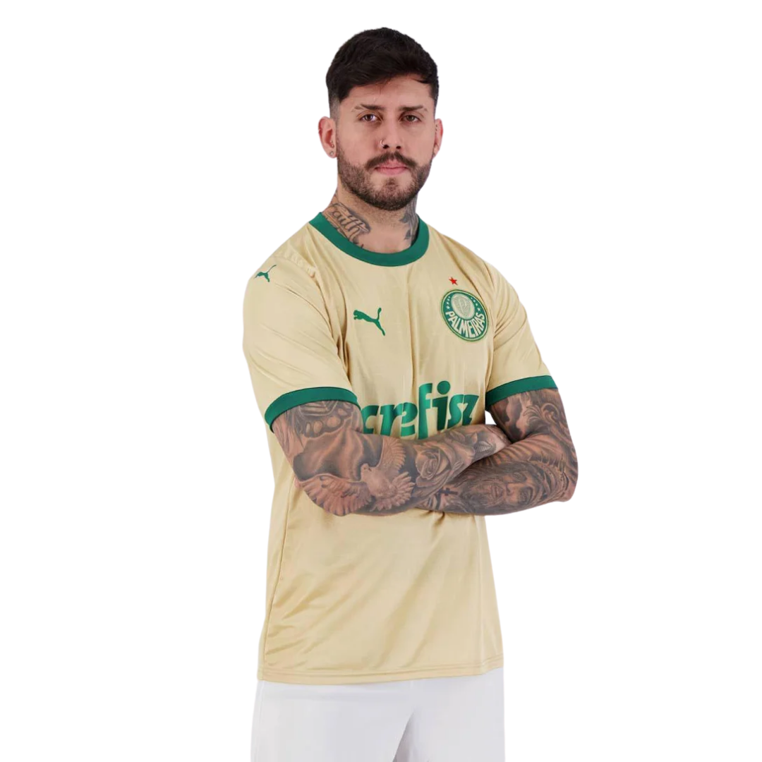 Camisa Puma Palmeiras III 2024 Amarela Masculina