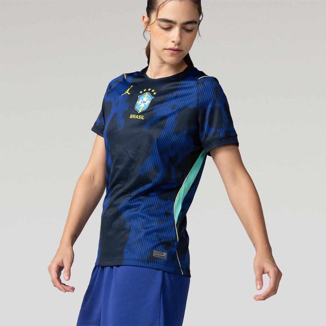 Camisa Brasil Nike Jordan II 2026/27 Torcedora Feminina