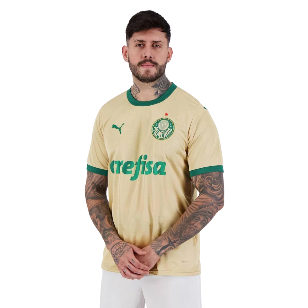 Camisa Puma Palmeiras III 2024 Amarela Masculina