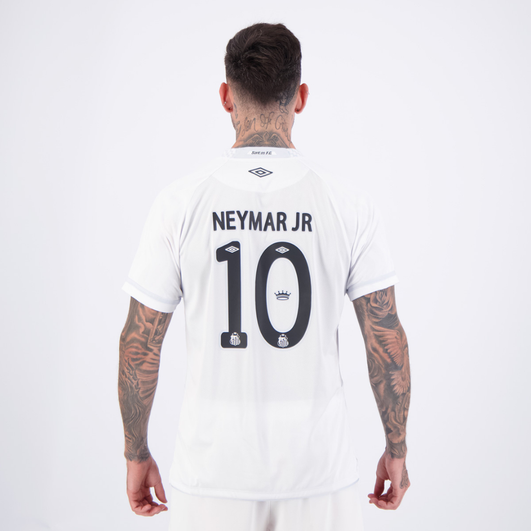 Camisa Santos I 2025 Nº 10 Neymar Jr Torcedor Masculina