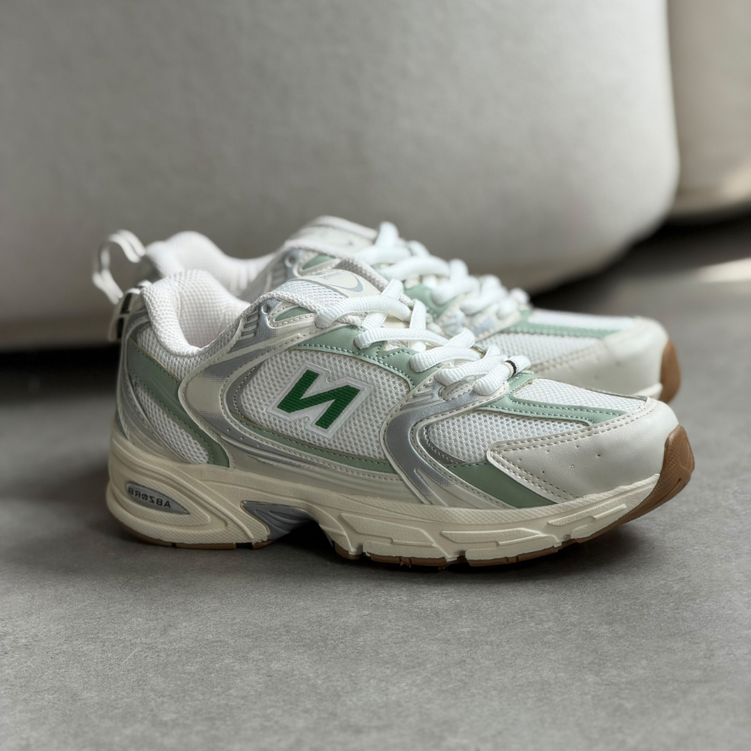 Tênis Feminino New Balance 530 Branco e Verde