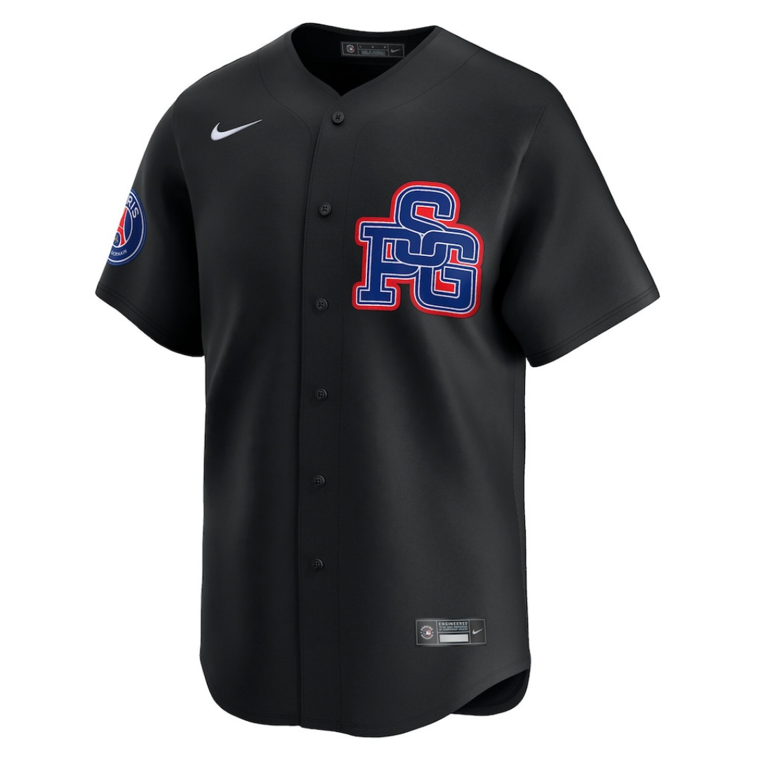 Camisa Nike PSG x MLB Preta Masculina Torcedor